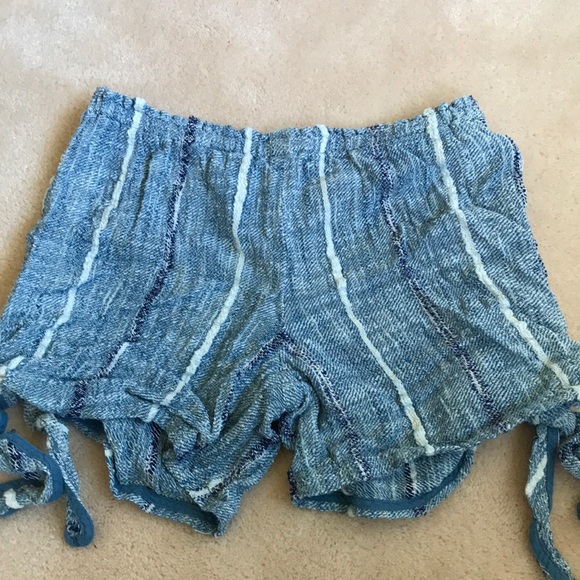 Free People Blue Bonnet Side Tie Shorts - Picture 3 of 4